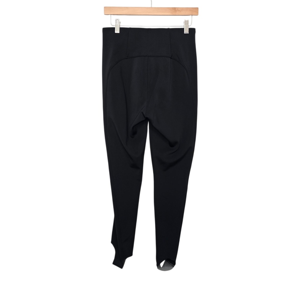 Athleta Womens Black Fleece Lined‎ Stirrup Ski Leggings Pants Size 6 High Rise